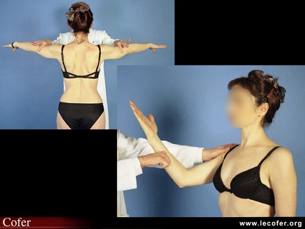 Testing abduction épaule et flexion avant-bras