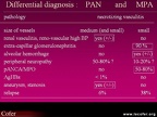 Vascularites : diagnostic différentiel entre périartérite noueuse et micropolyangéite